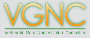 Logo for Vertebrate Gene Nomenclature Committee Database